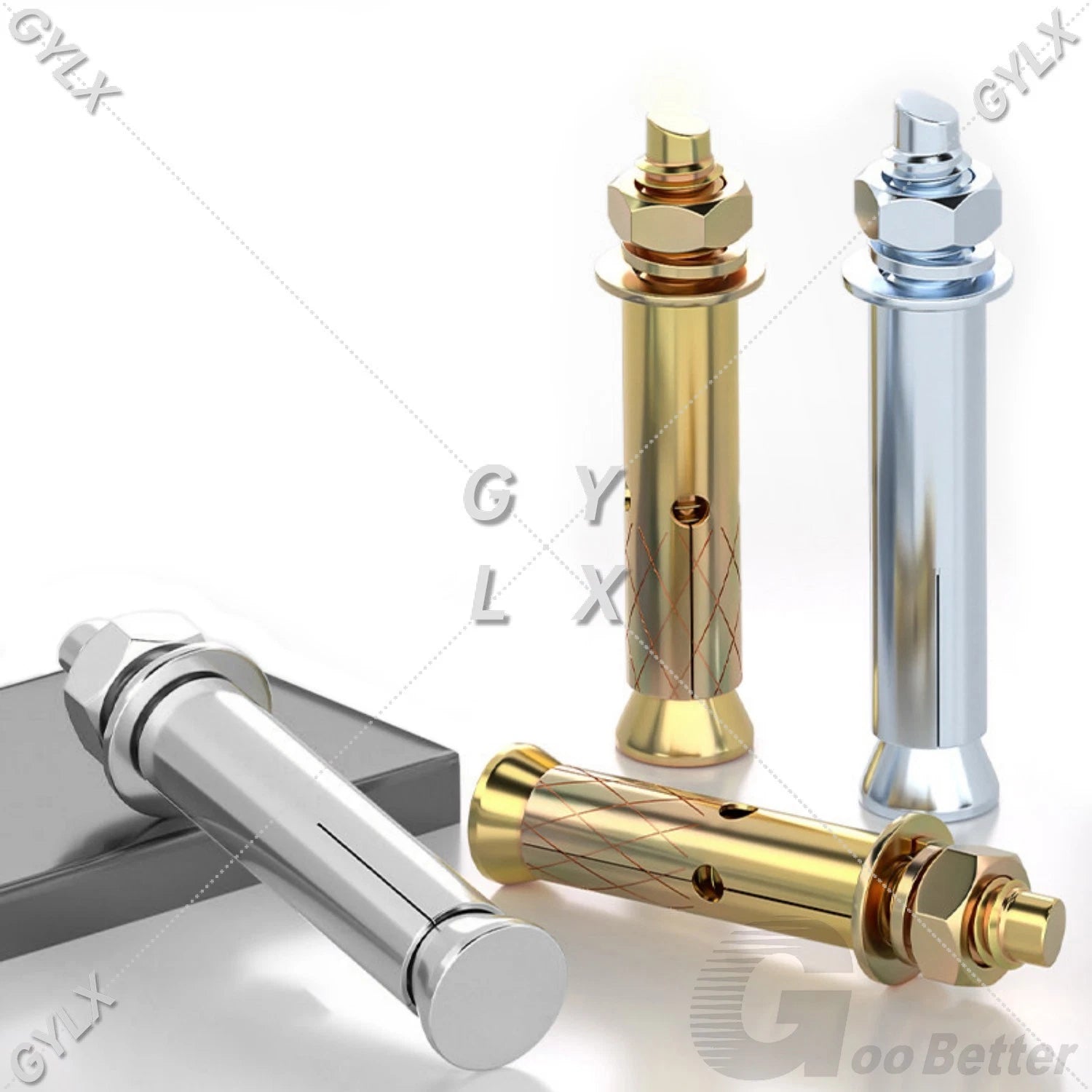 Concrete Expansion Bolts Wall Anchor Screws — M6 to M20 | Stainless Steel & Zinc Plated