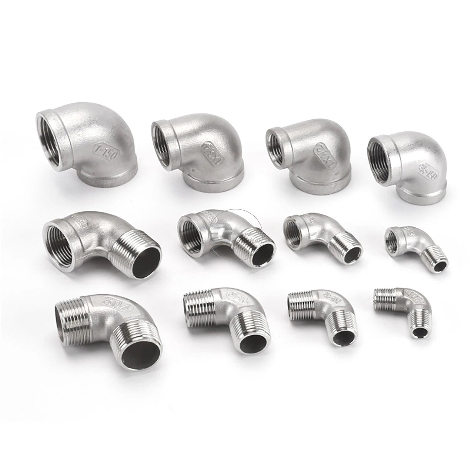 A2 Stainless Steel BSP Reducer Elbow Pipe Fittings | 1/8" to 4" Male Female