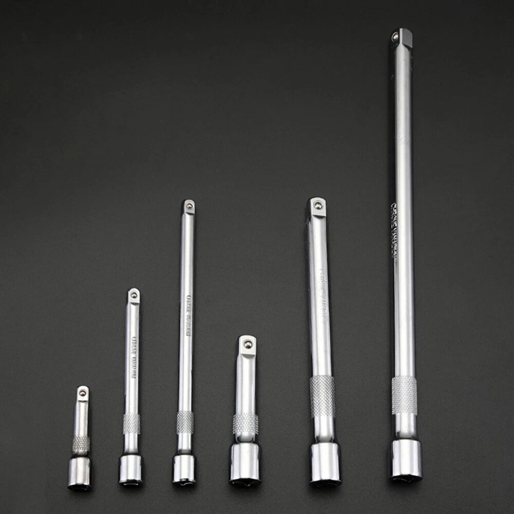 1/4" 3/8" 1/2" Ratchet Wrench Socket Adaptor - Extension Bar 52/76/101/150/250mm