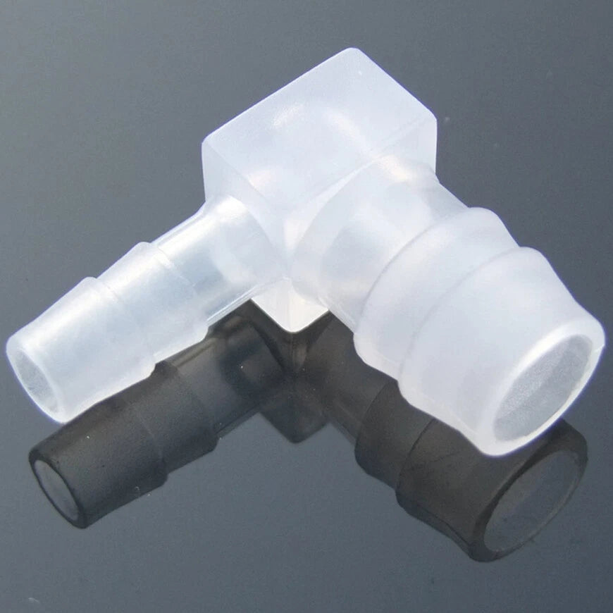 90 Degree Elbow Plastic Barbed Joiner Reducer Connector Pipe Hose Joiner Fitting