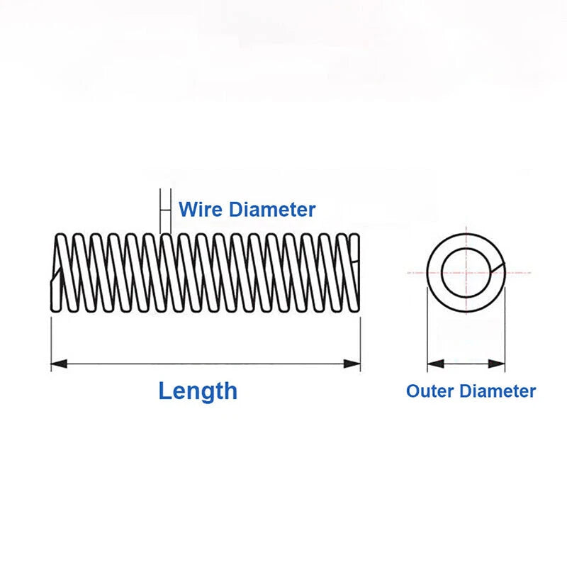 Compression Spring Wire Dia 0.9mm Pressure Small Stainless steel 8-50mm Length
