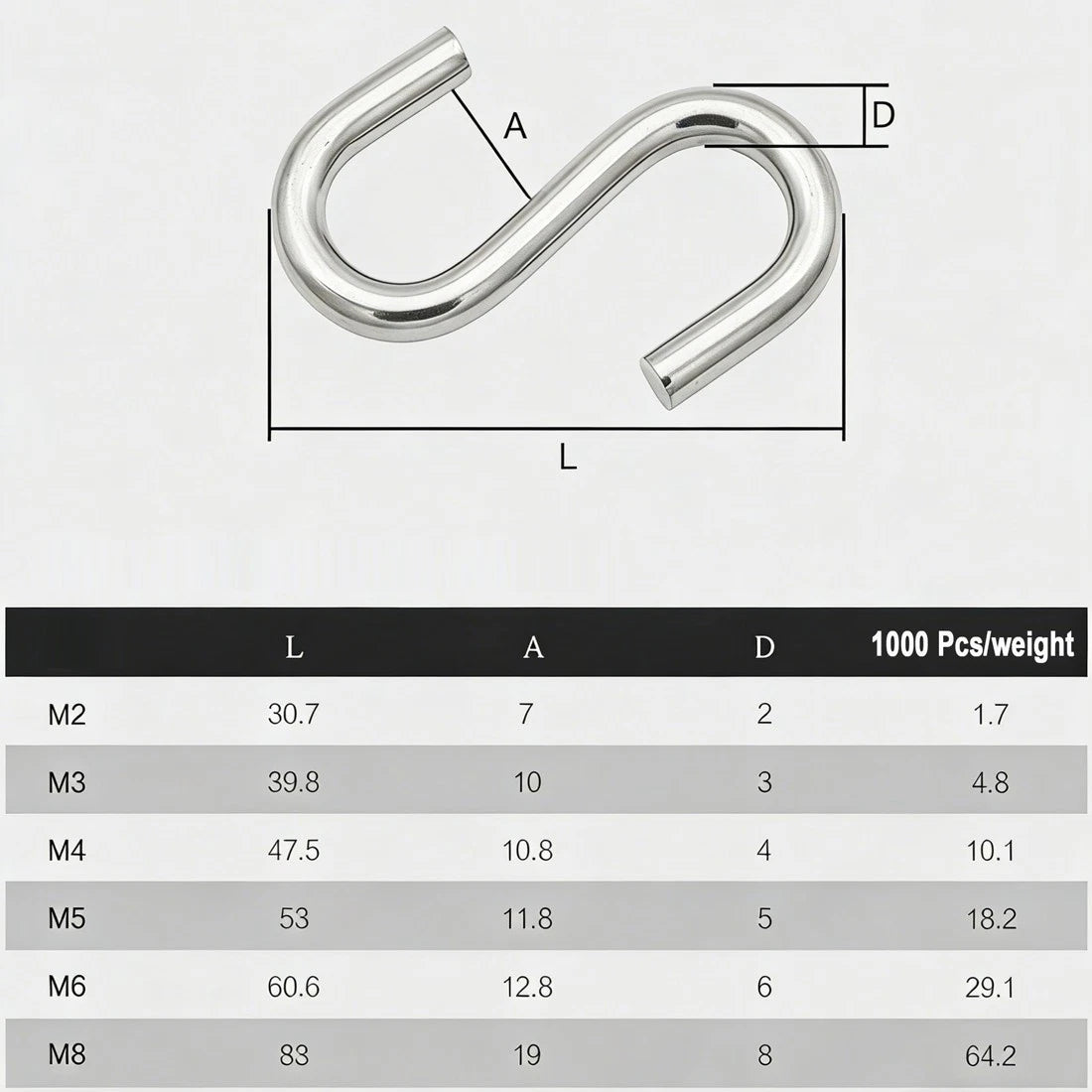 Quality Stainless S Hooks Kitchen Pan Utensil Bathroom Clothes Hanger Hanging