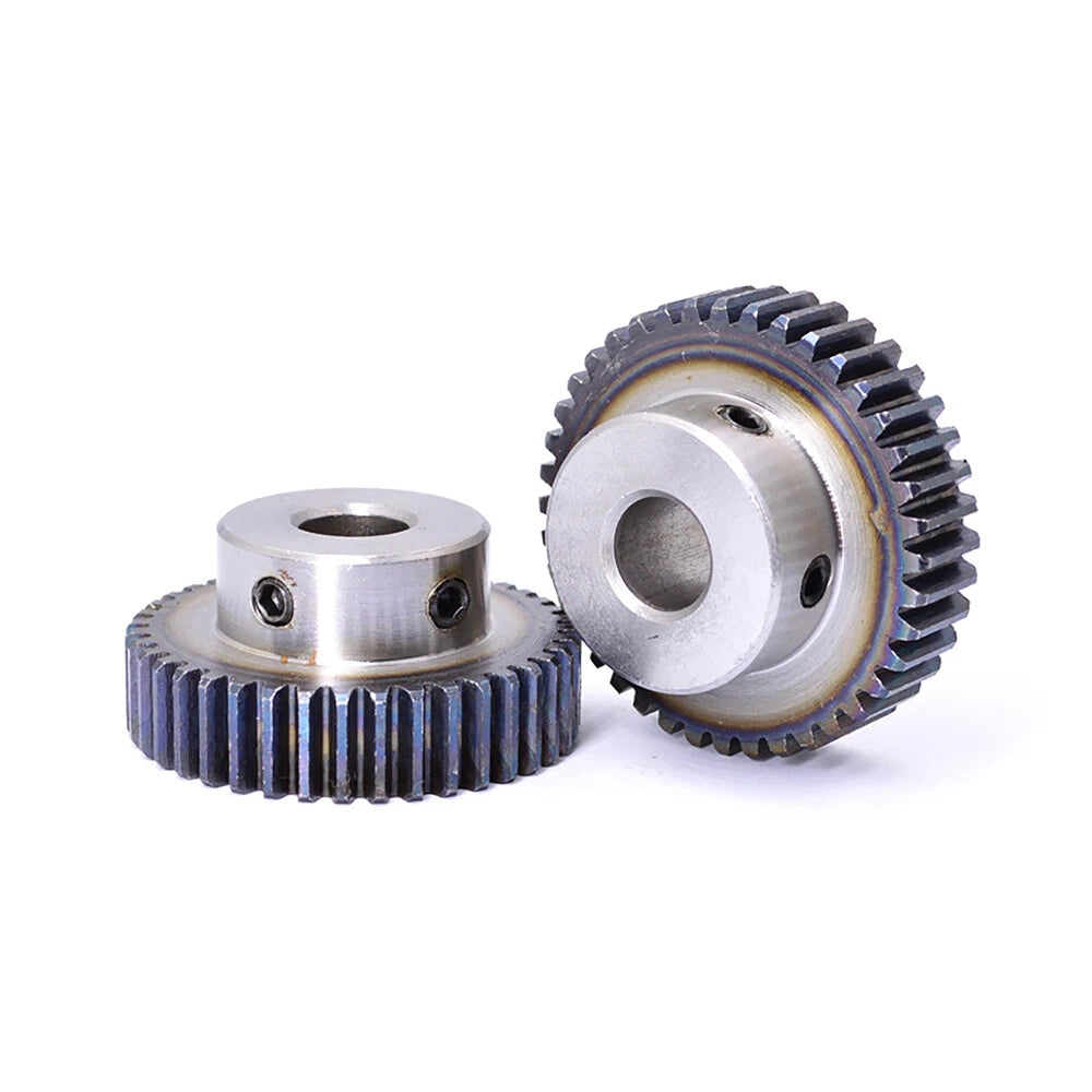 1 Mod Spur Gear 15-40T Pinion Gear with Step Motor Gear Bore 5-14mm 45# Steel