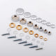Mirror Screws Decorative Copper Caps Discs Polished Cover Nails Dia 12mm to 25mm