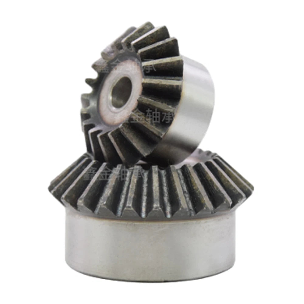 Bevel Gear 1/ 1.5 /2 /2.5/ 3 Modulus 15 - 40 Teeth Transmission Gears 45# Steel
