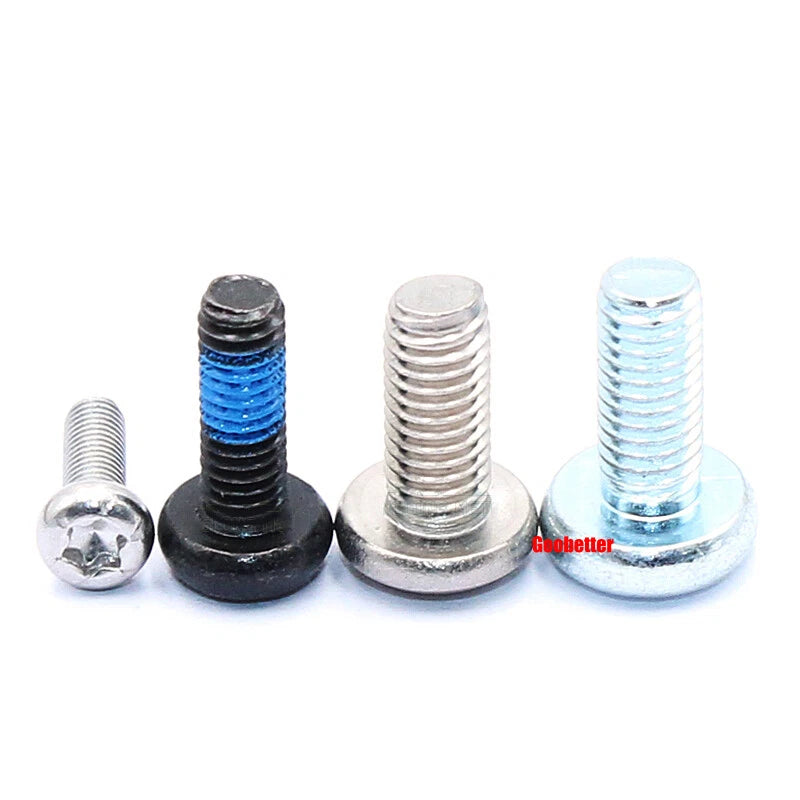 PM1.2–M5 Torx Pan Head Machine Screws – Carbon / 304 Stainless Steel, Micro Plum Round Head Bolts