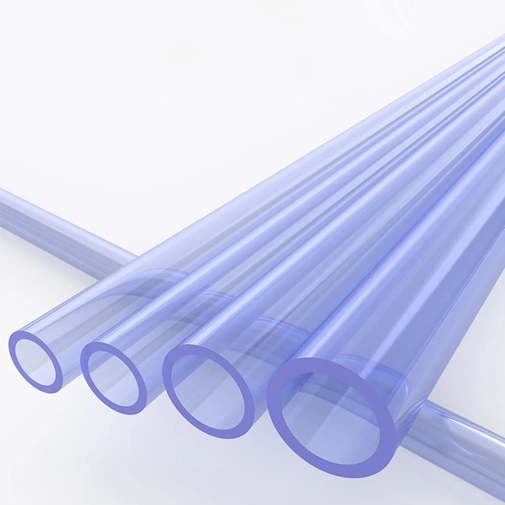 Clear Blue PVC-U Round Tube Pipe | Solvent Weld | 20–110mm OD | 500mm Length