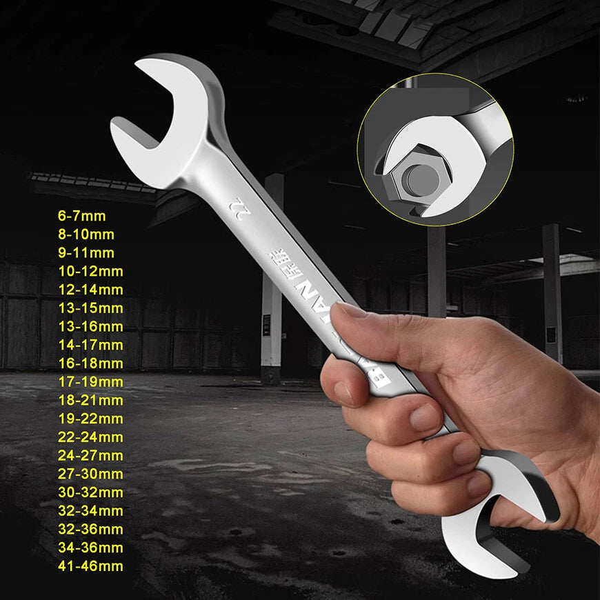 Open End Wrenches Double Head Spanner Wrench Spanners Size: 6-7mm to  41-46mm