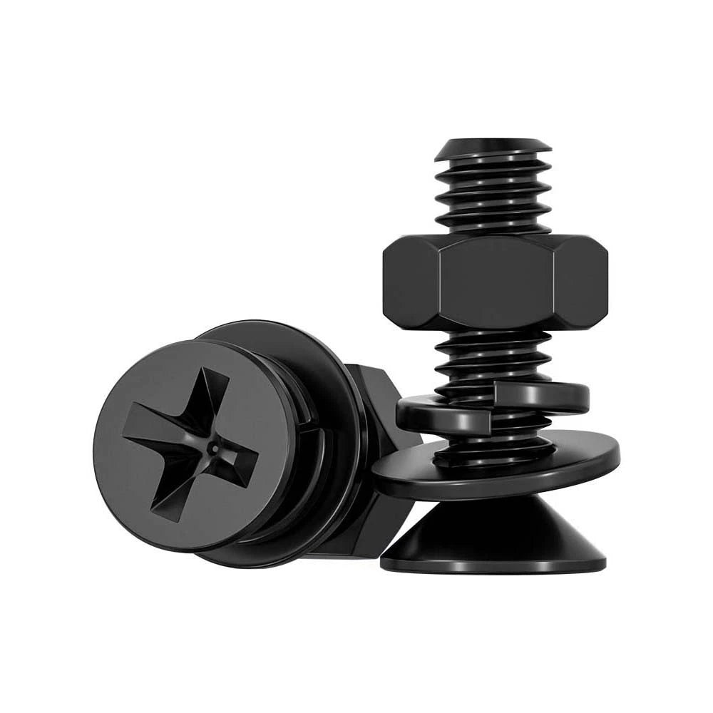 M2–M6 Phillips Countersunk Head Machine Screws with Nut and Washer | Carbon Steel Bolt Set - HomeDIYer