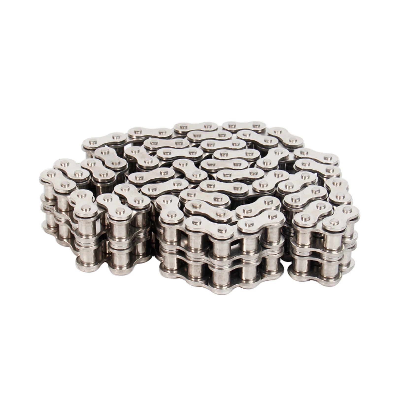 304 Stainless Steel Duplex Double Strand Roller Chain 06B -24A 1.524M Length