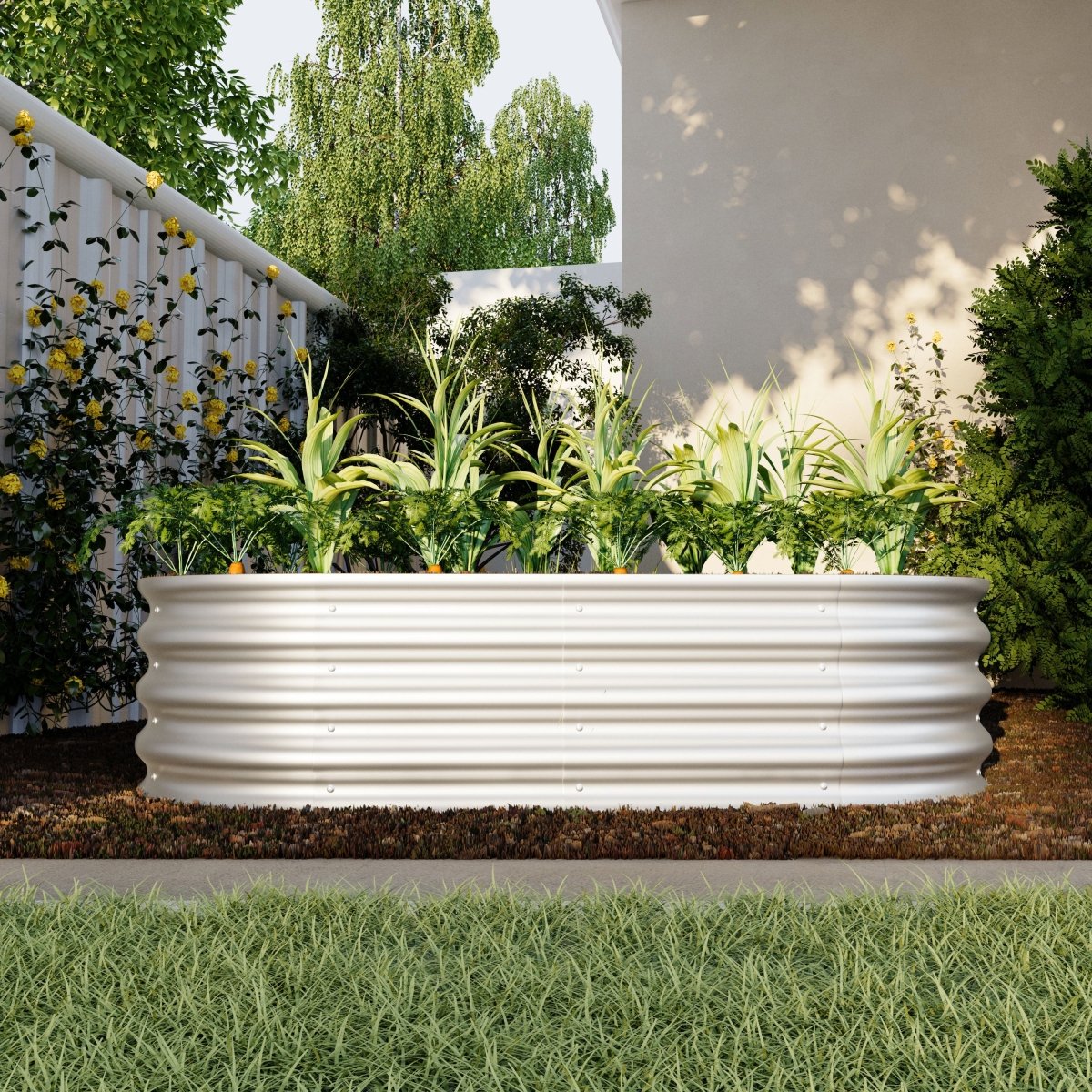 Raised Garden Bed Kit, Galvanized Planter Raised Garden Beds for Outdoor for Vegetables,Flowers &Herbs, Heavy Duty, Rust - Resistant, Easy Assembly - HomeDIYer