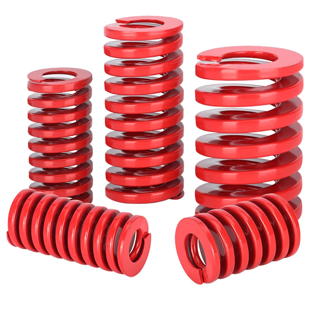Medium Load Red Mould Compression Die Spring 8mm-50mm Outer Dia 20mm-300mm Long