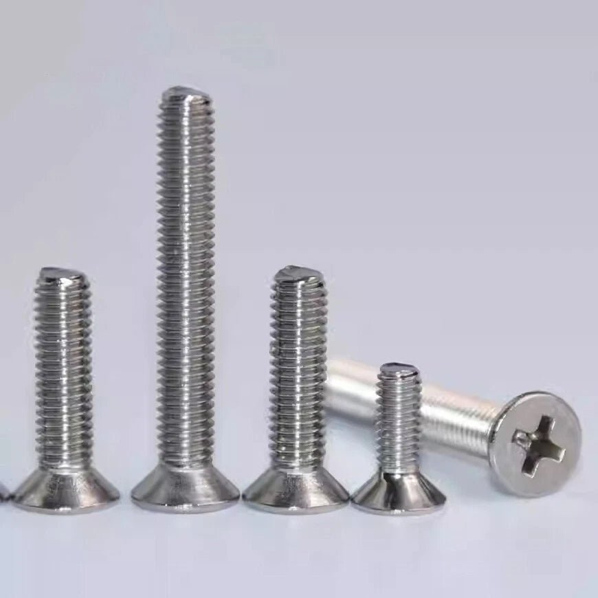 A2 Stainless Steel Phillips Flat Head Machine Screws | UNC 4 - 40 to 1/4 - 20 - HomeDIYer