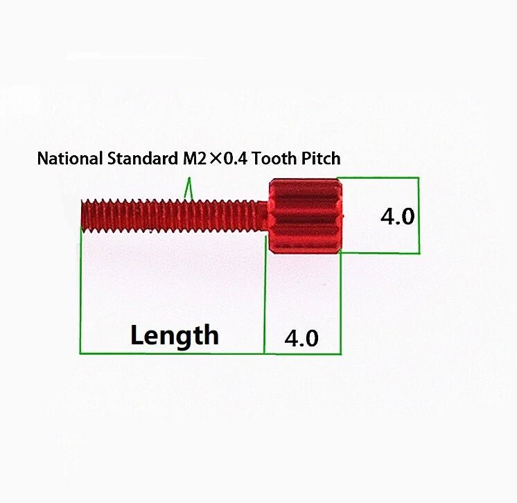 M2 Anodized Aluminum Knurled Thumb Screws – 4/8/12/15mm DIY Hand Grip Knob Bolts - HomeDIYer