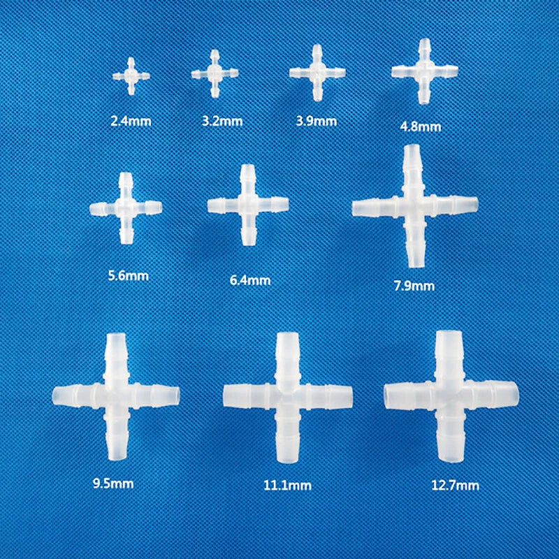 Plastic Hose Connector Splitter X T Y L-Piece Pipe Fittings 1.6mm-20mm