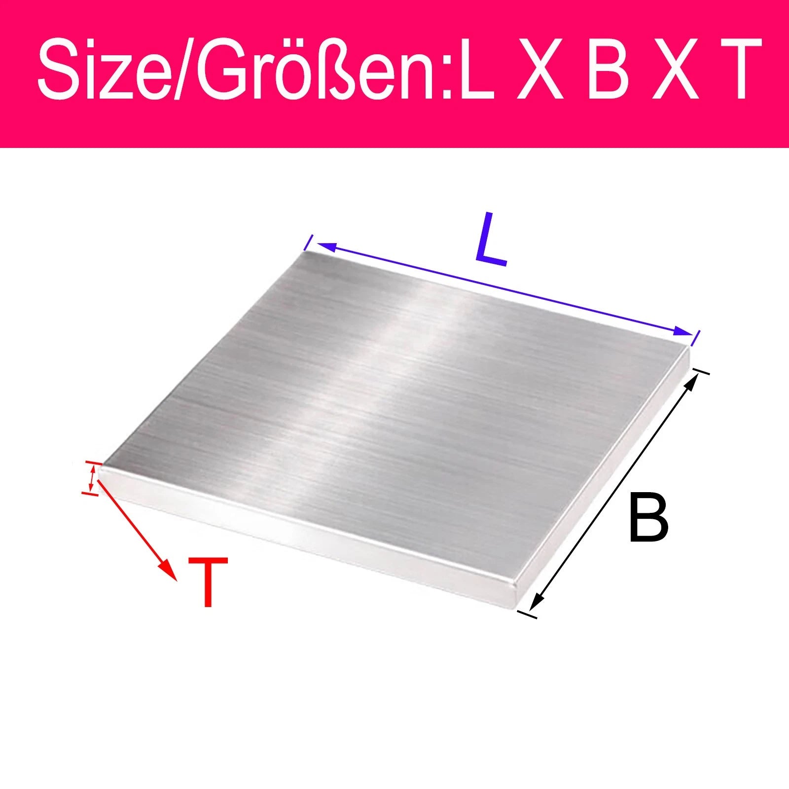 Stainless Steel Sheet Bright Polish 10mm Thick Many Size Grade A2 304 L50-450mm