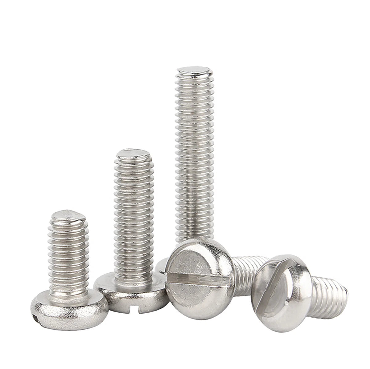 Slotted Pan Head Machine Screws A2 Stainless Steel DIN 85 — M1.6 to M10
