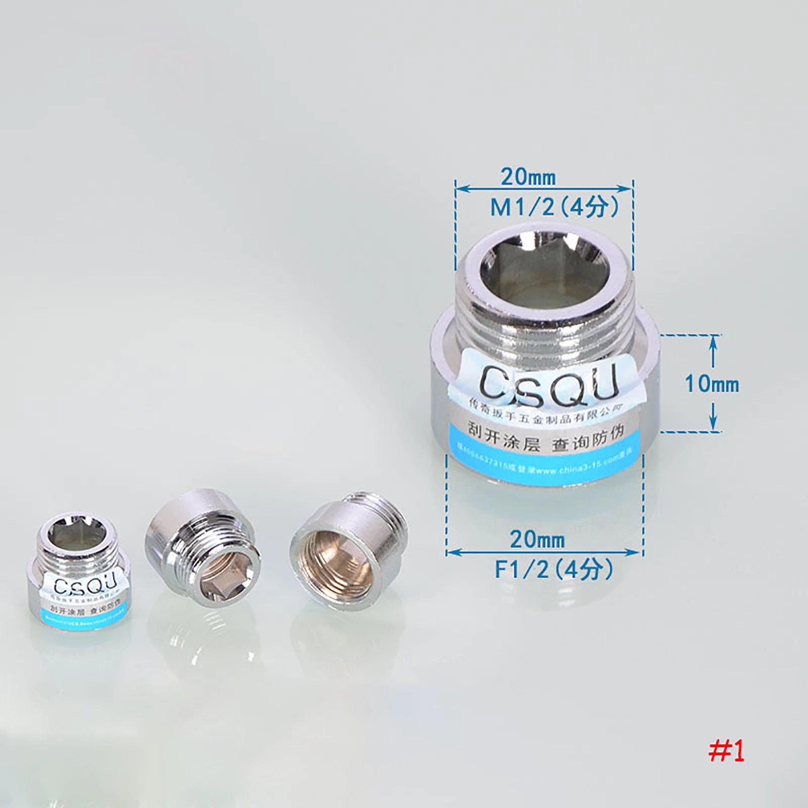 1/2" BSP Male-Female Brass Tap Extension Fitting | Threaded Pipe Connector