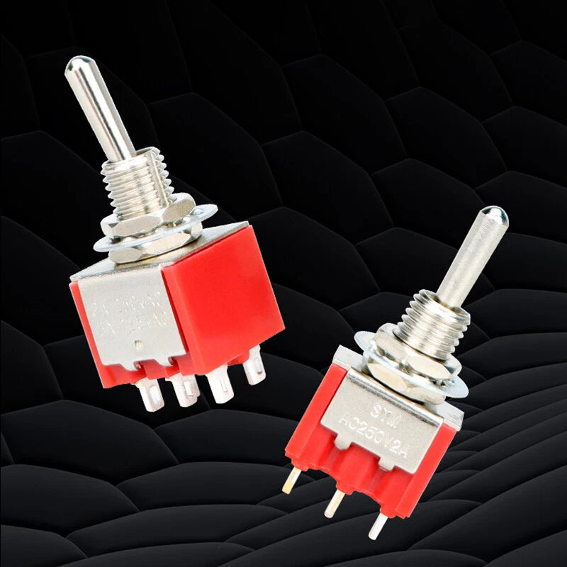 On/Off Metal Toggle Switch AC 125V/250V — MTS-102 103 202 203
