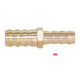 Brass Barbed Hosetail Straight Connector — Air Water Fuel Gas Hose Joiner