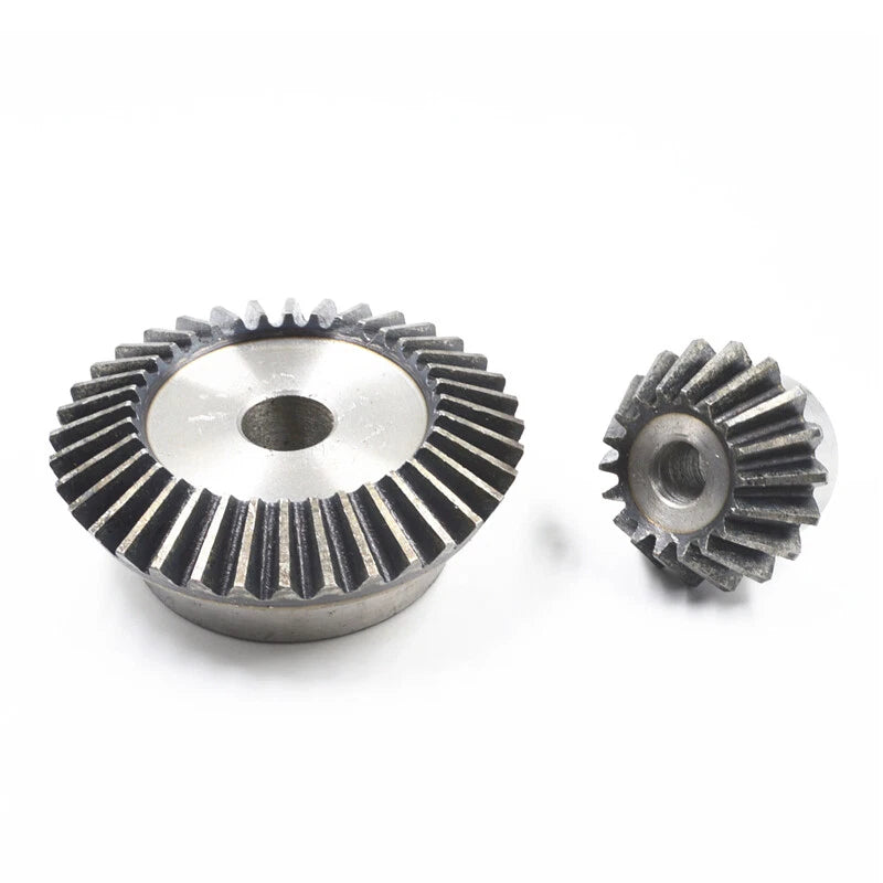 Straight Bevel Gear 2:1 Ratio 45#Steel 90 Degree 1 1.5 2 3 Mod Transmission Gear