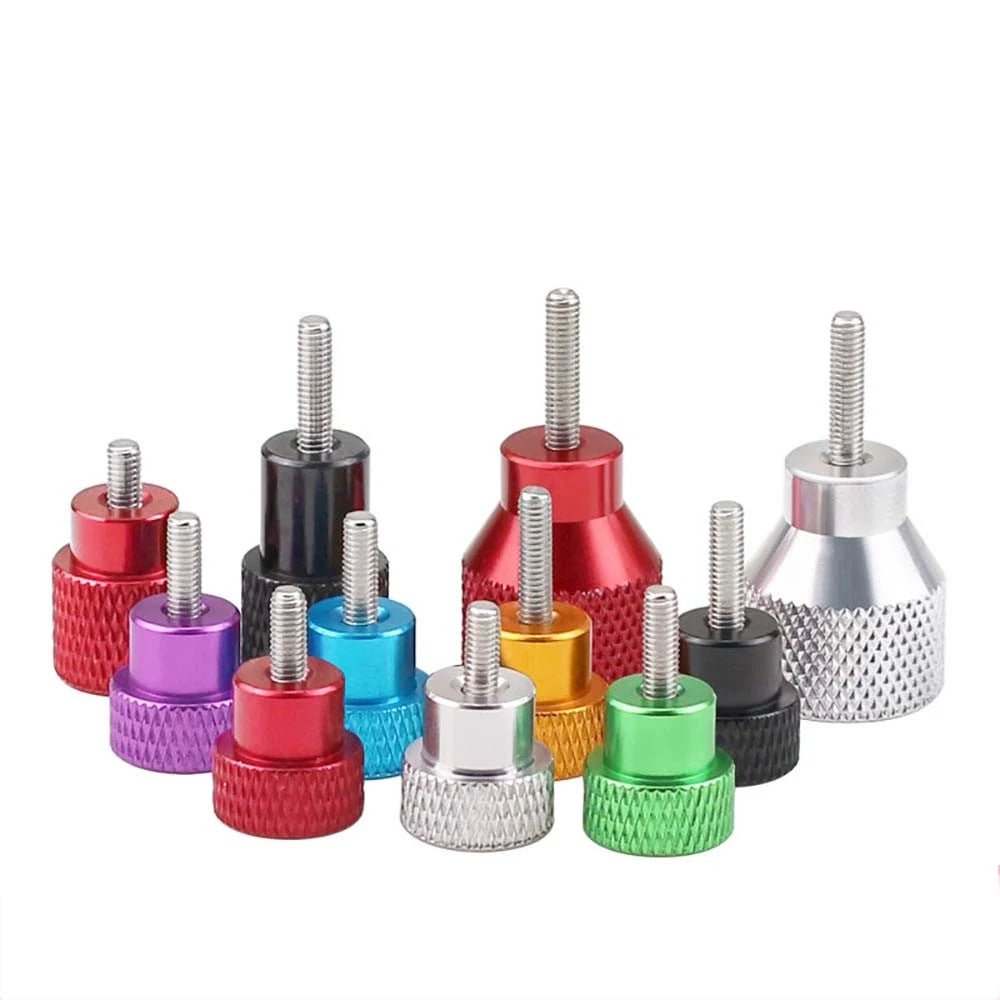 M3 Knurled Thumb Screws – Anodized Aluminum Handle + A2 Stainless Steel Thread, Hand Grip Bolts - HomeDIYer