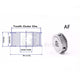 Timing Belt Pulley Bore=3~10mm GT2 Pulley AF-type 20~24 Teeth for 10 mm Belts