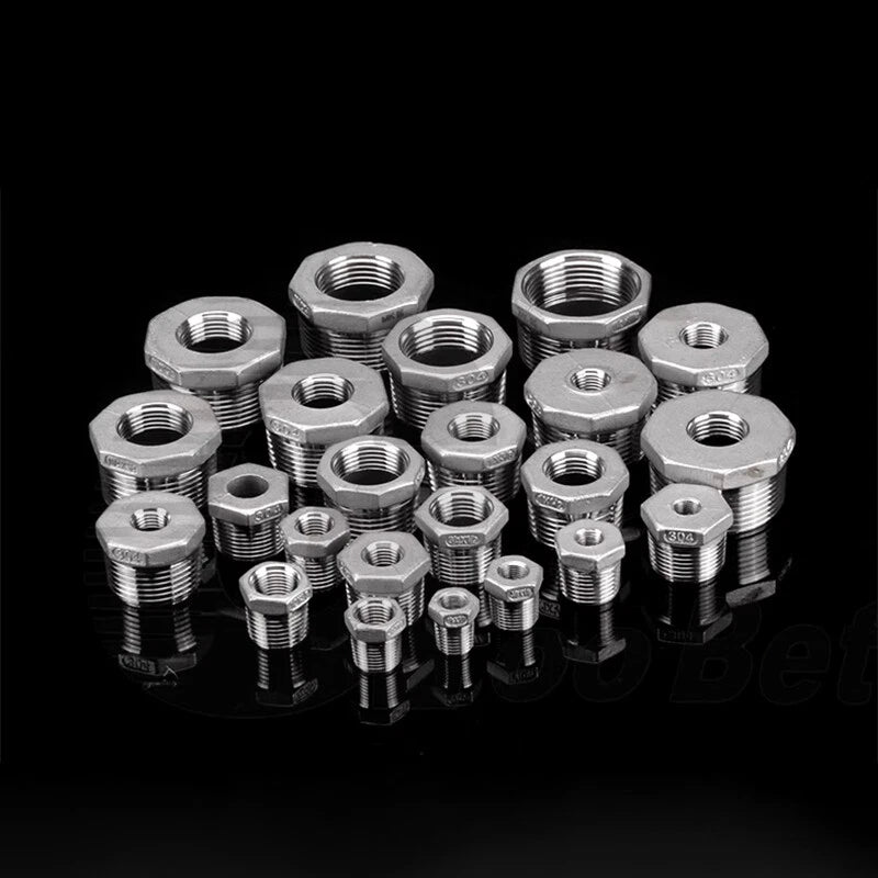 Reducing Bush BSPT Male Female Thread Pipe Fitting – Stainless Steel 304 (A2)