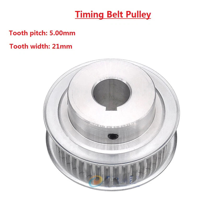5M 15T-80T Timing Belt Pulley With Step/Keyway, Bore 8-25mm,For 20mm Width Belt