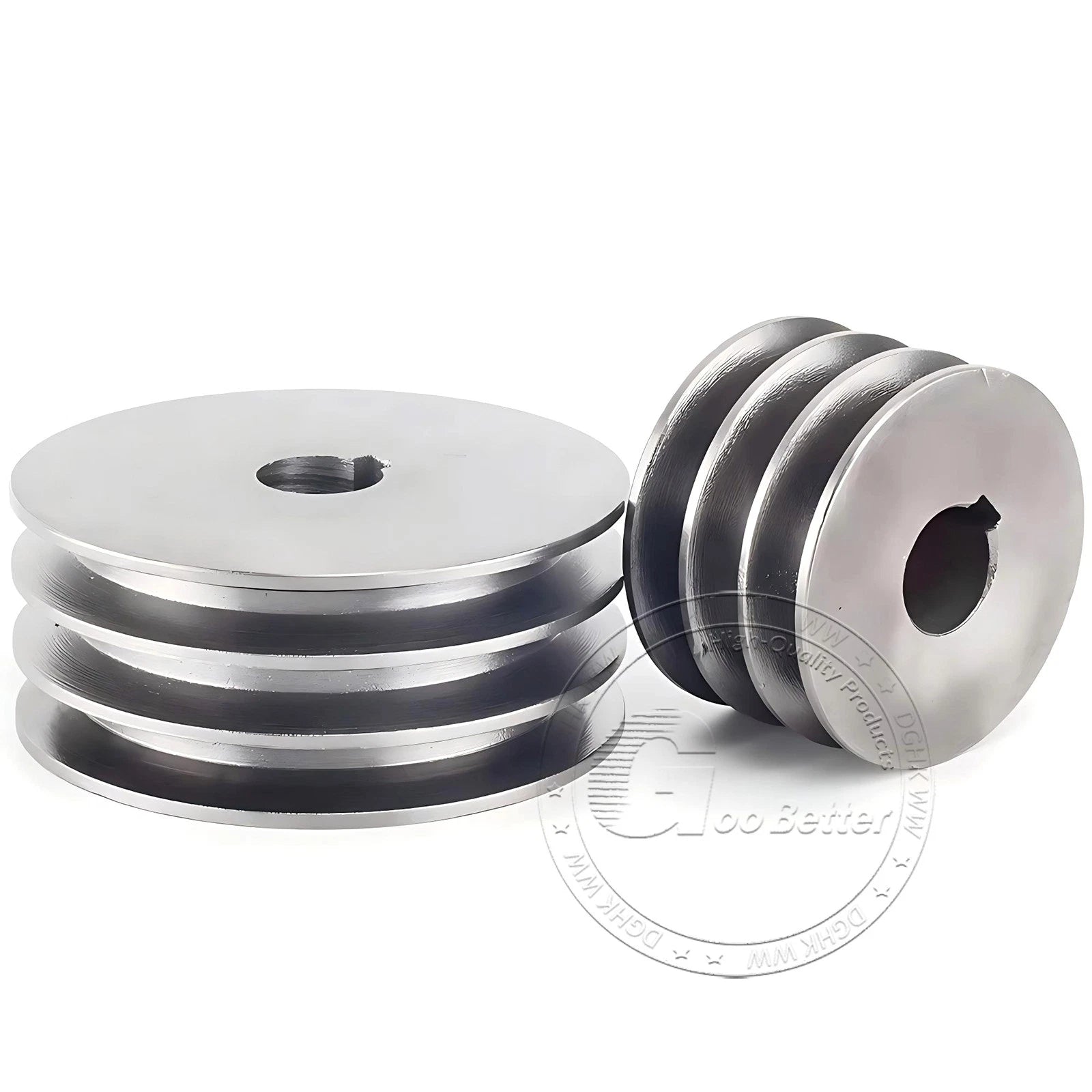 Cast Iron Drive Pulley 3-Groove 3B Flat For V Belt Pulley OD 80mm 90mm - 180mm