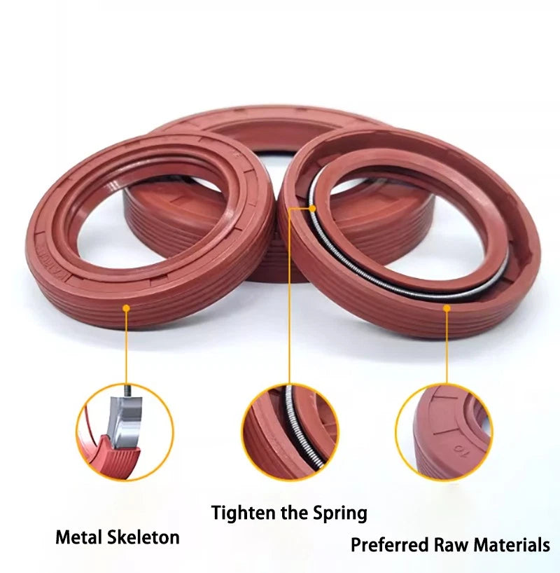 TC Skeleton Oil Seal FKM Rotary Shaft Seal — ID 40mm to 50mm, Multiple Sizes