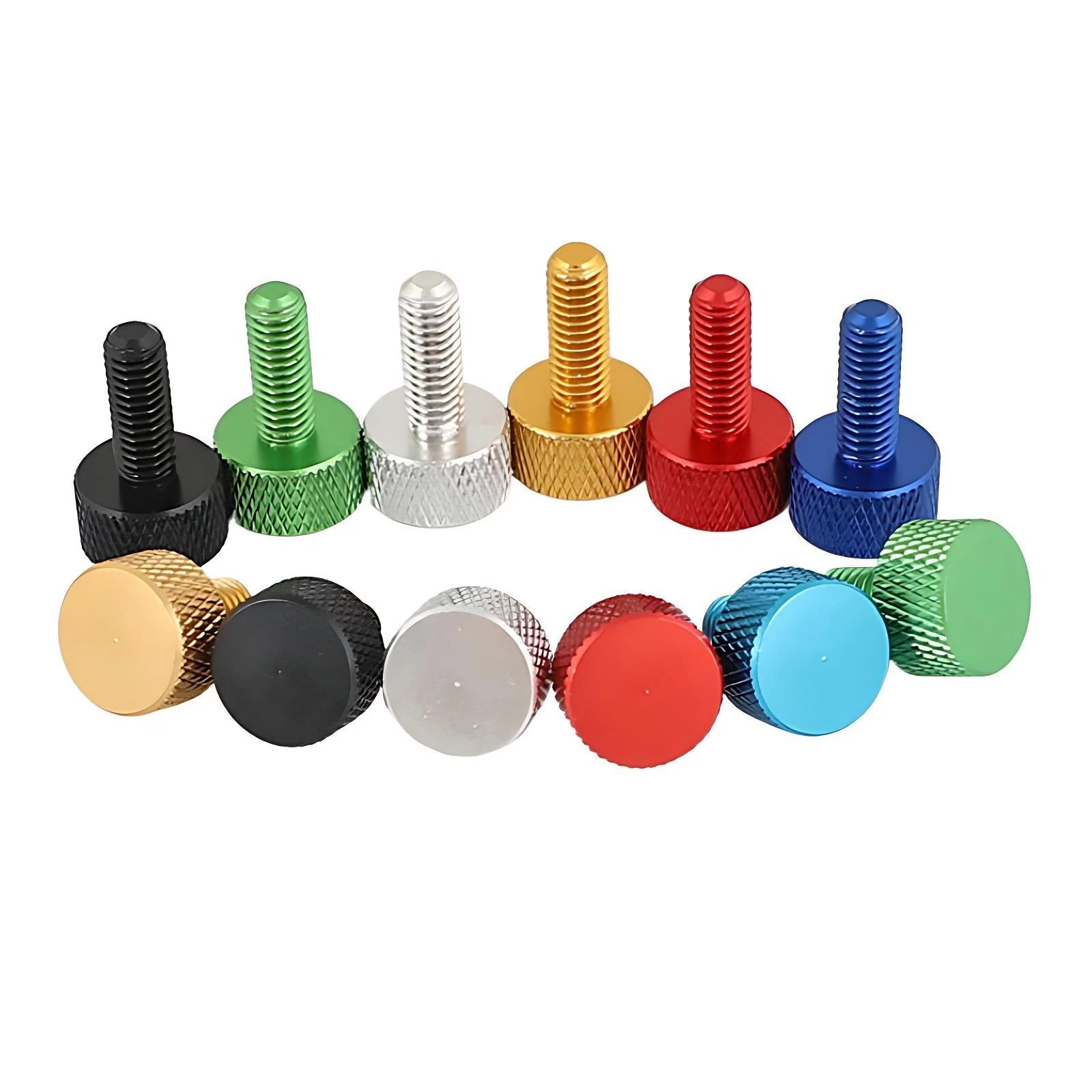 M6 Knurled Thumb Screws Aluminum Alloy DIY Hand Tighten Grip Knob Adjustmen Bolt