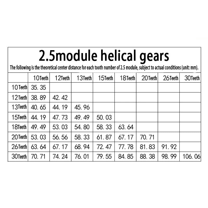2.5 3 Mod Helical Gear With Step 45°Left Spiral Motor Transmission Gear 45#Steel