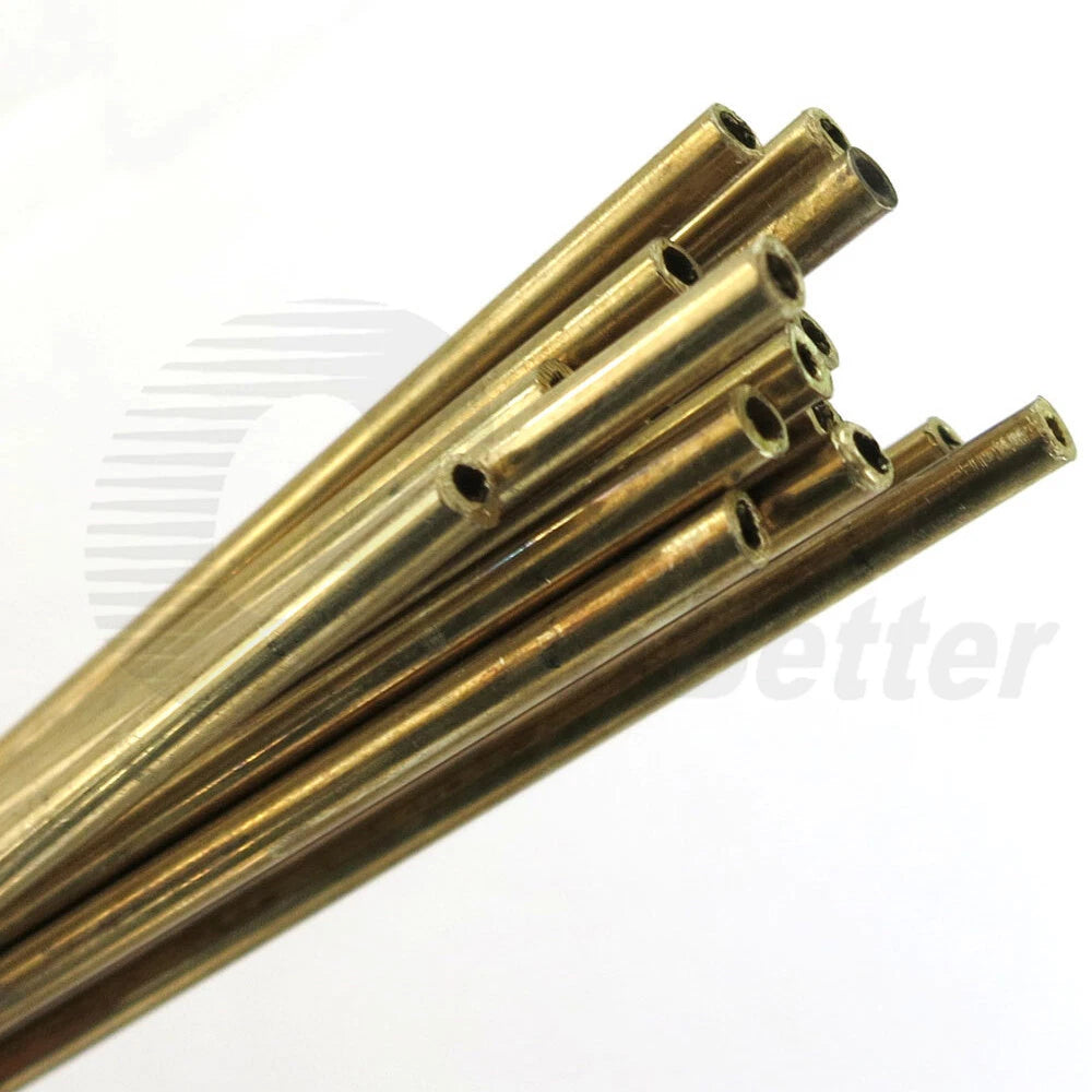 Micro Brass Tube 3mm OD x 200mm (≈7.9") — Hollow Brass Pipe for Scale Models & Precision Crafts