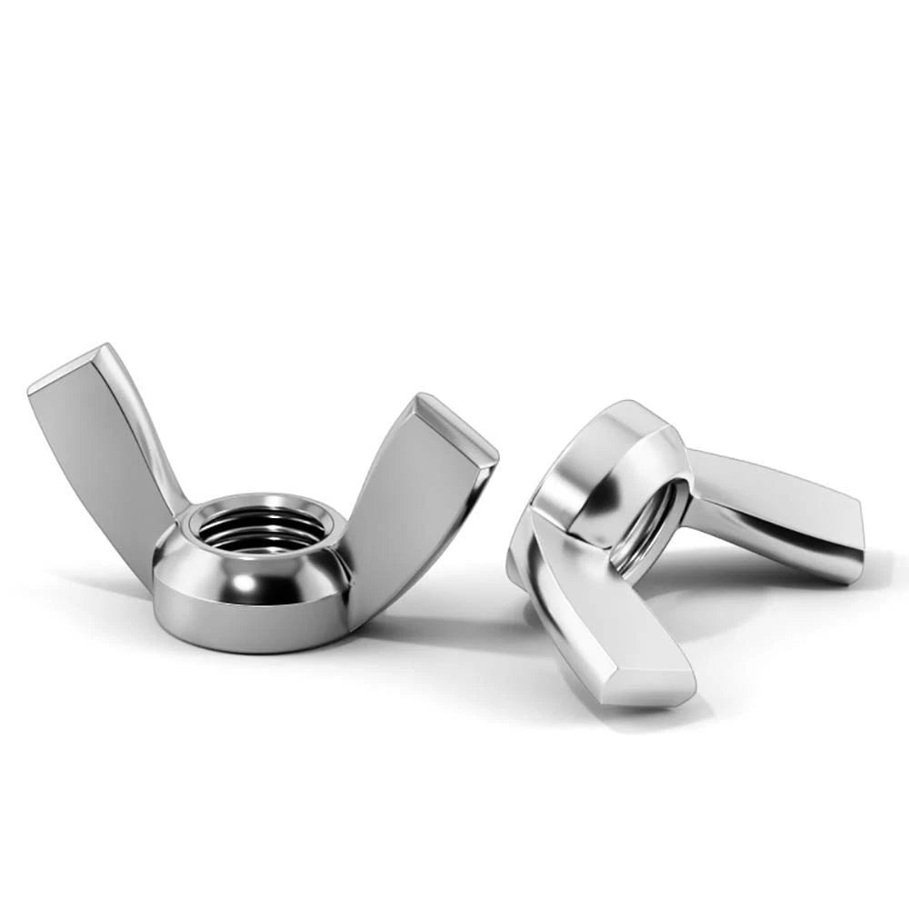 Wing Nuts M2 - M12 A2 A4 201 Stainless Steel Butterfly Nut To Fit Bolts & Screws