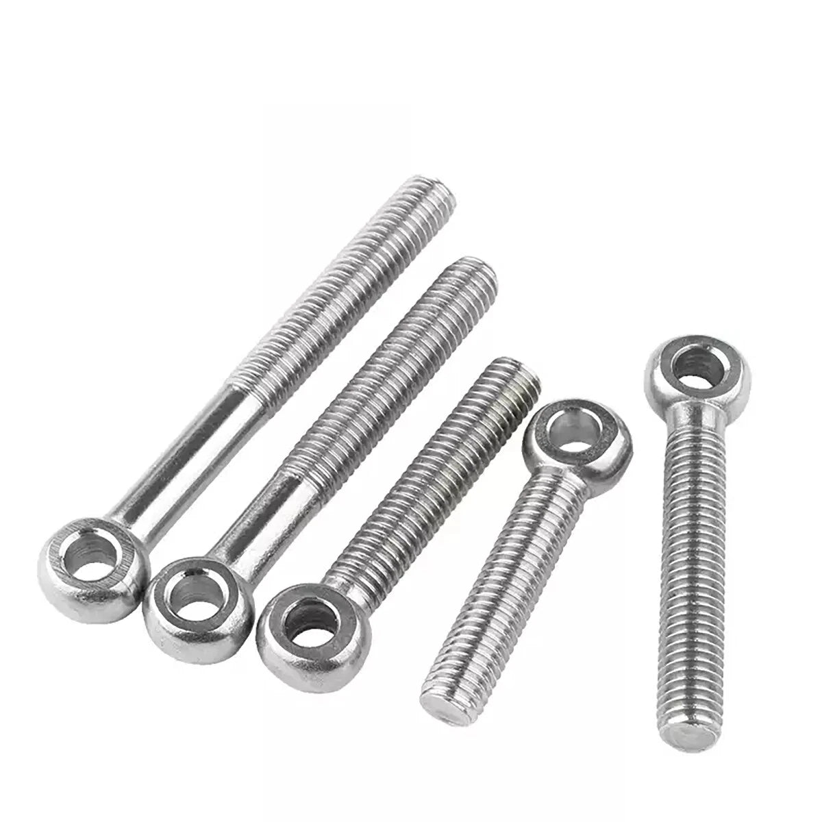 Stainless Steel Eye Bolts M5–M20 | DIN 444 Threaded Ring Bolt for Wire Rope & Catenary Hanging - HomeDIYer