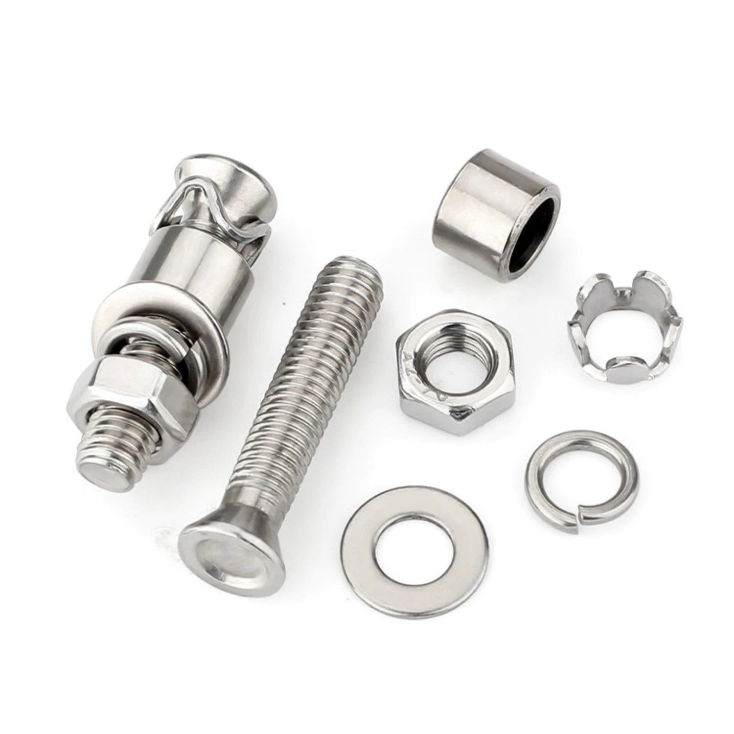 Stainless Steel Expansion Bolts for Marble & Stone — M6 M8 Heavy Duty Anchor Bolts