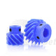 Module 2 Helical Gear 45° Left-hand 13-15 Tooth Nylon Pinion 14-20mm Bore Blue