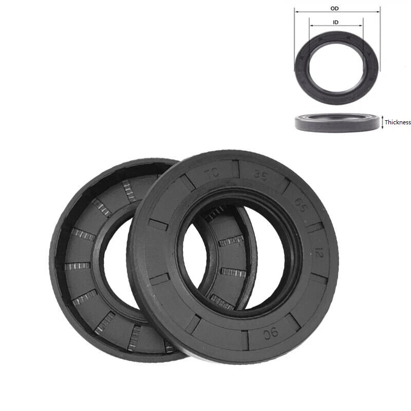 NBR TC Rotary Shaft Oil Seal with Garter Spring — 70mm to 200mm ID