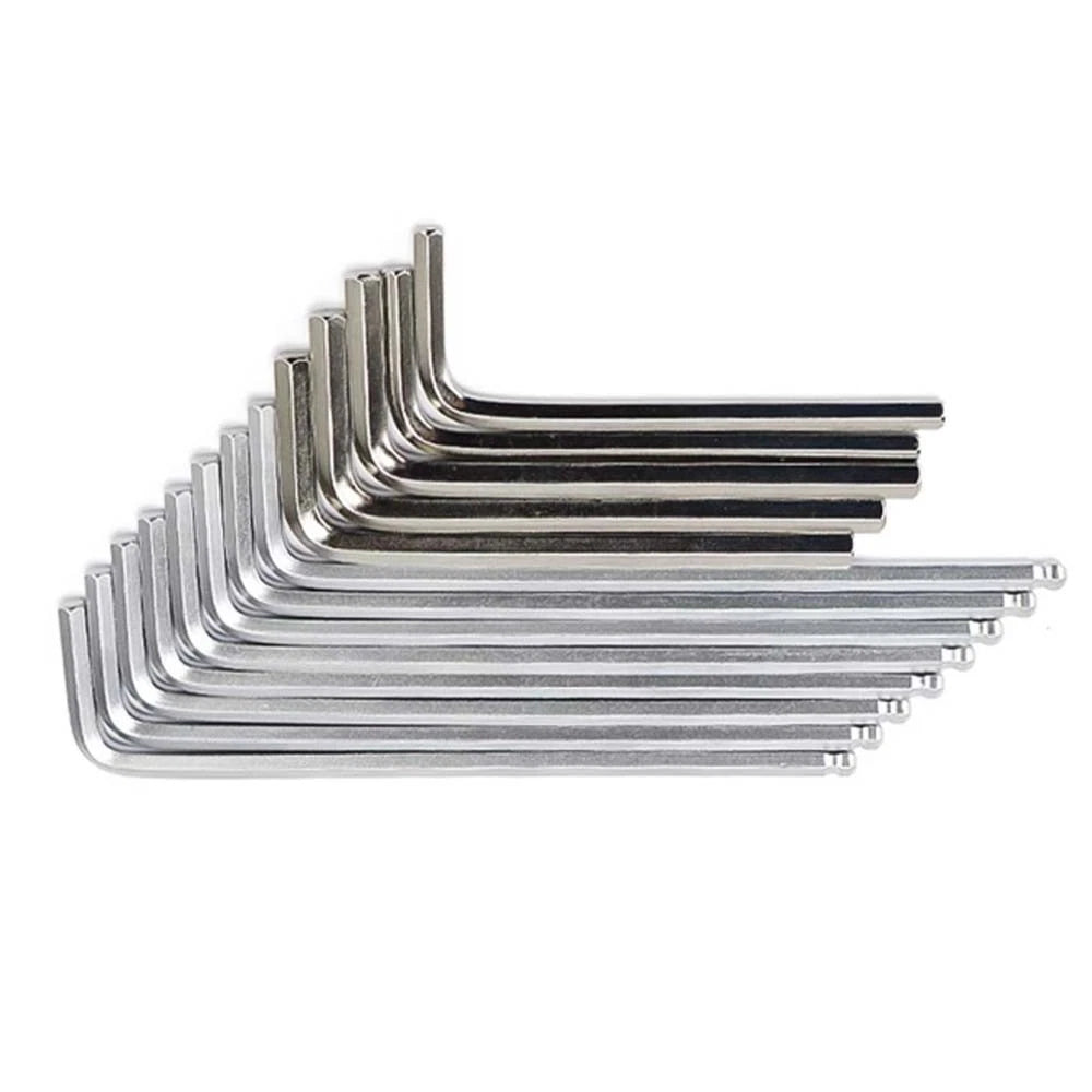 Hex Keys 1.5-2.2mm Allen Keys Ball/Flat End Hex Key Hex Wrenches Alloy Steel