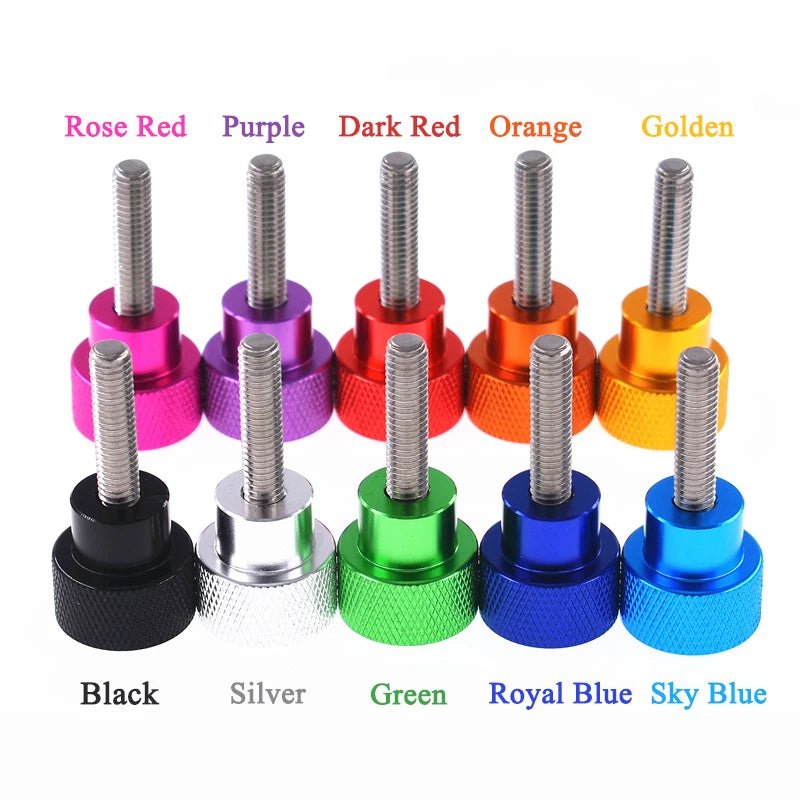 3/8 - 16UNC Knurled Thumb Screws – Aluminum Shank + Stainless Steel Hand Grip (6–100mm Lengths) - HomeDIYer