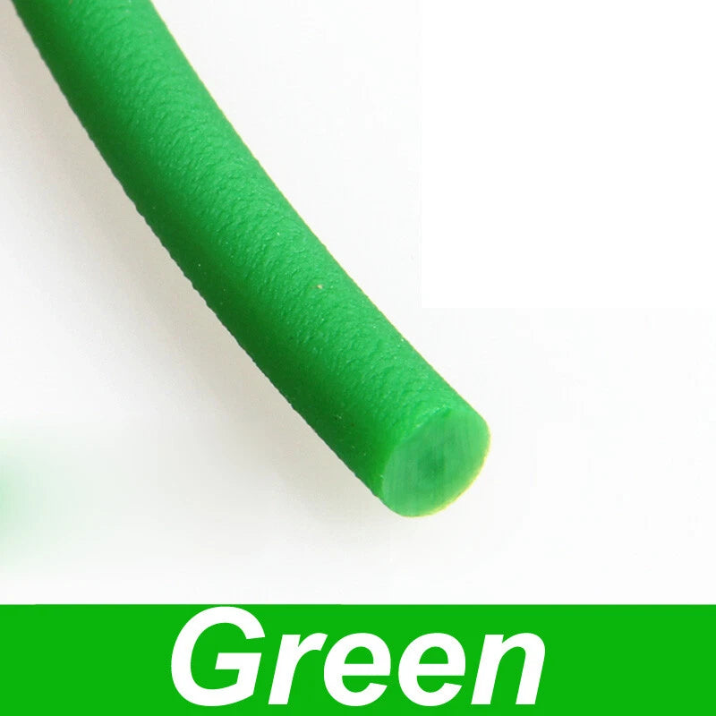 PU Round Drive Belt — Polyurethane Solid Round Belt 1.5mm–18mm, Green & Red