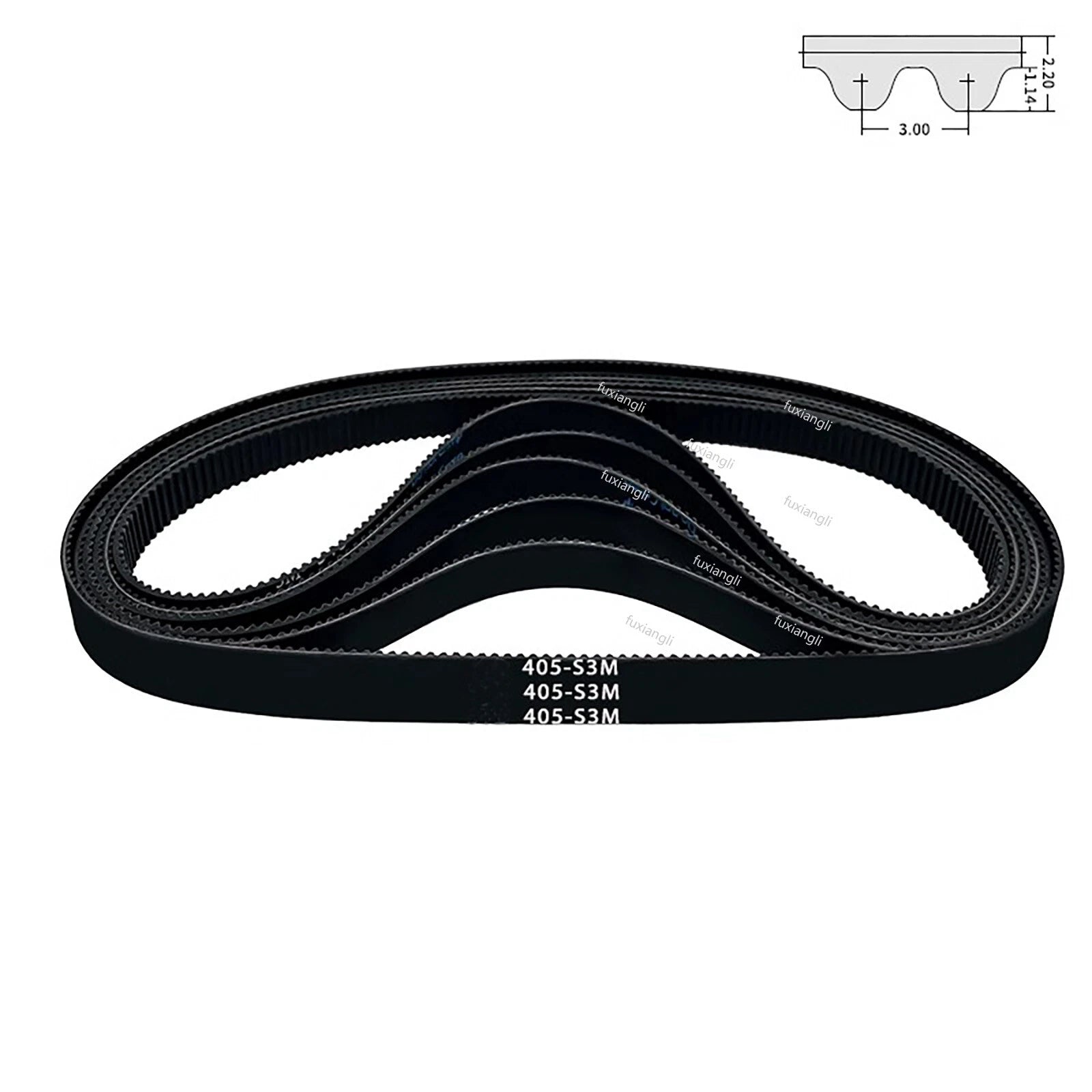 S3M Timing Belt 87–4500mm Closed Loop Rubber Drive Belt Pitch 3mm Width 20mm