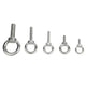 Stainless Steel Eye Bolts with Nuts & Washers — A2 304 Longshank Metric M3–M20