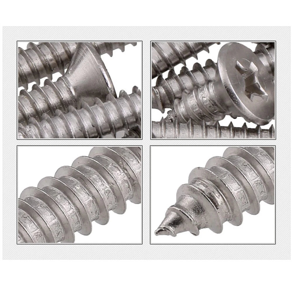 M3–M8 Countersunk Flat Head Self Tapping Screws – A2 Stainless Steel