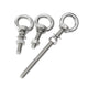 A2 Stainless Steel Lifting Eye Bolts + Nuts & Washers M4 M5 M6 M8 M10 M12 to M24