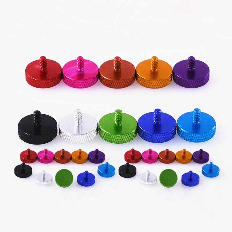 6 - 32 UNC Aluminium Knurled Thumb Screws – Anodised Hand Grip Knob Bolts (5–30mm Thread Lengths) - HomeDIYer