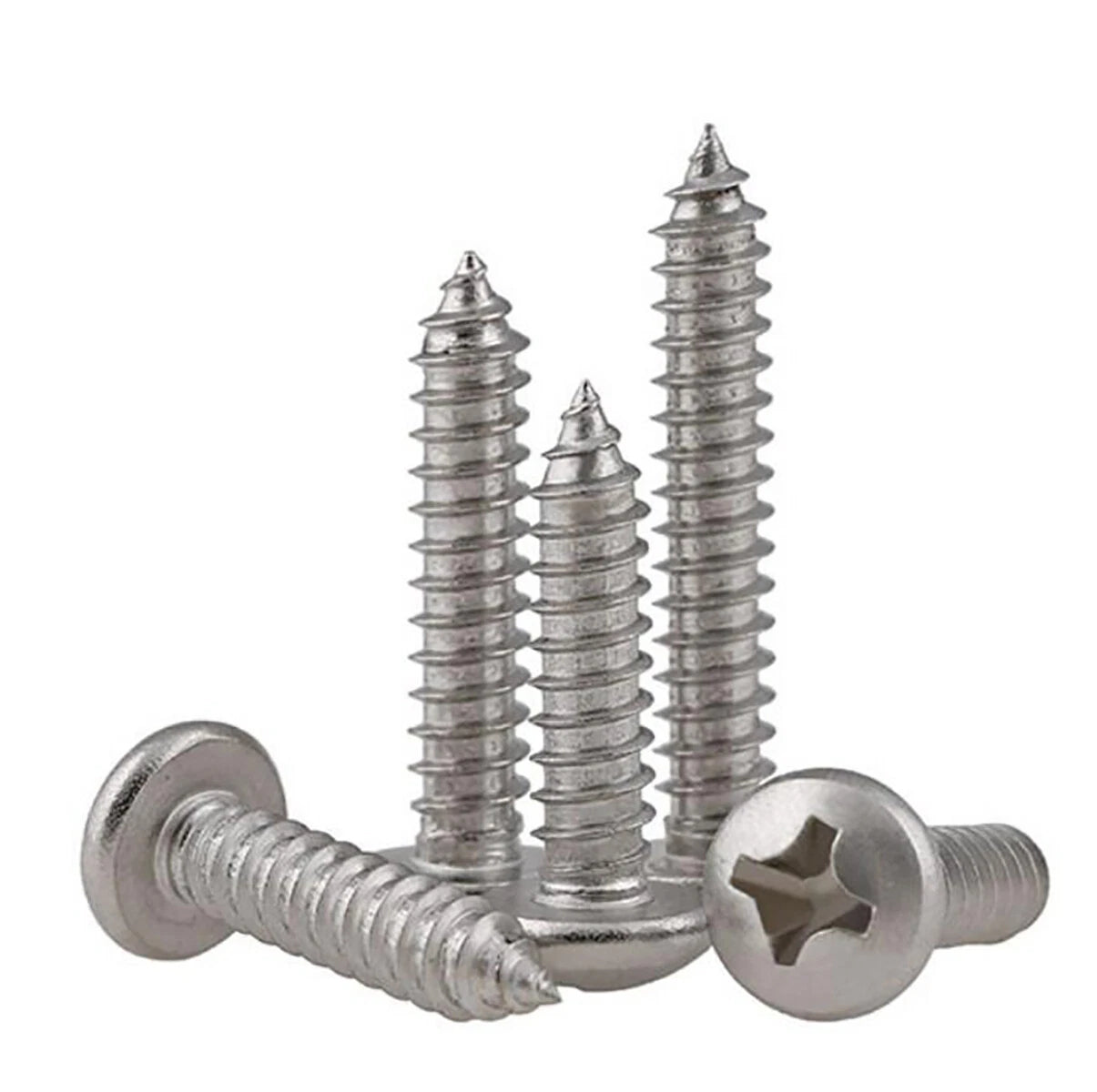 M1–M2.6 Phillips Pan Head Self Tapping Screws – 304 Stainless Steel