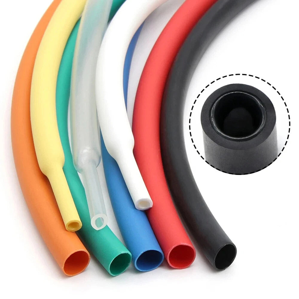 3:1 Heat Shrink Tubing with Adhesive Glue Lining — φ1.6mm to φ85mm, 8 Colors