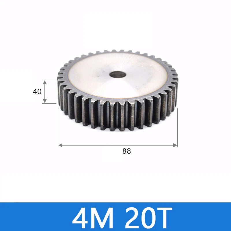 Spur Gears Pinion Gear 1.5/2.5/3/4/5 Mod Transmission Gears 45# Steel Flat Gears